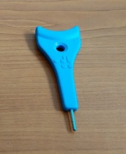 Slika plosnatog brajičnog šila plave boje 'Marburg'