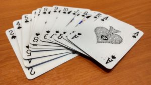 Igraće karte 2, 3, 4, 5, 6, 7, 8, 9, 10 J Q K As